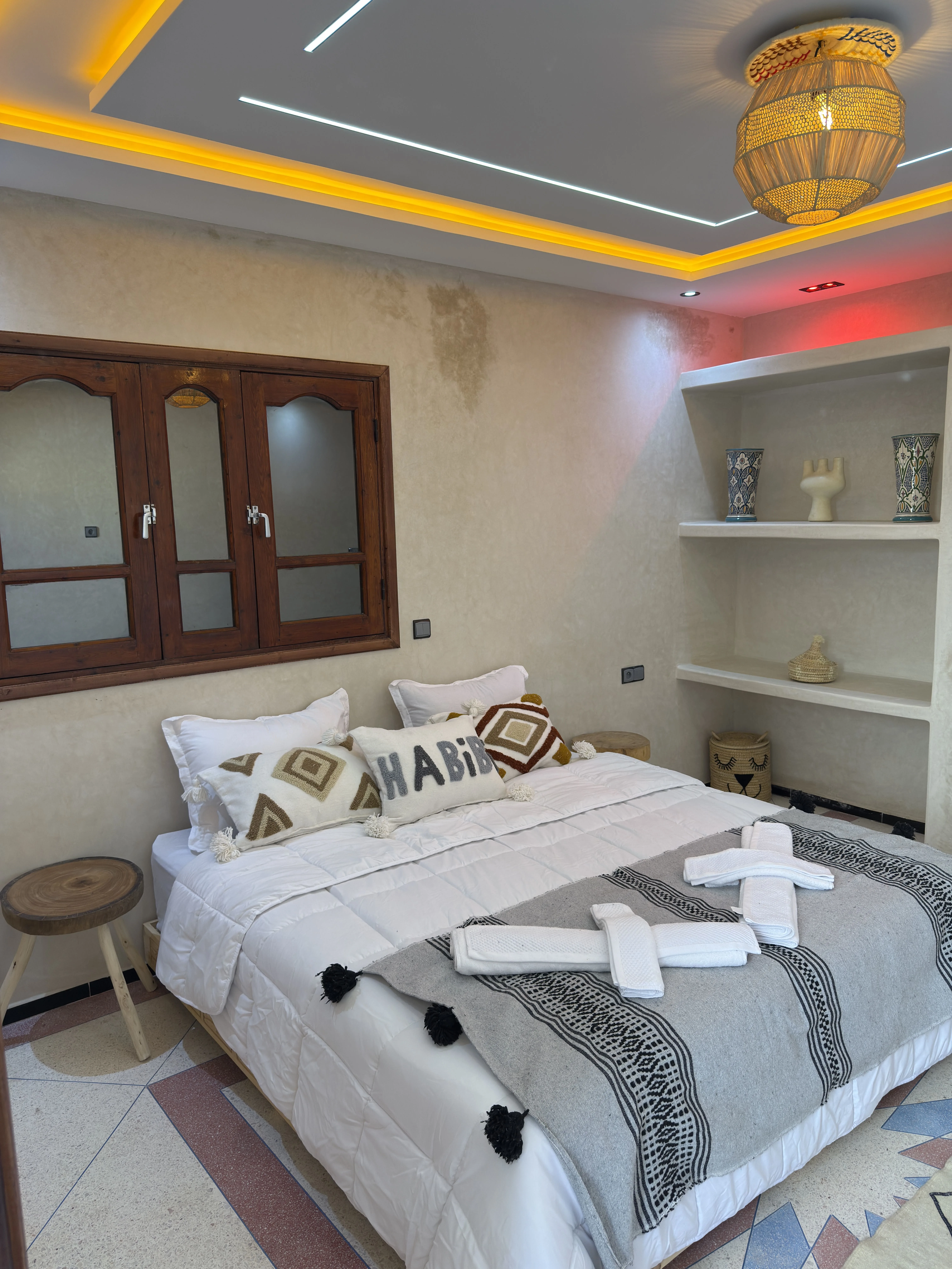 Private surf camp room in Morocco